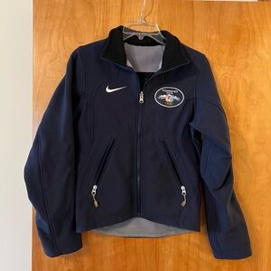 NIKE Olympics Torino 2006 NBC Staffers Winter Sports Navy Blue Jacket Size XXS